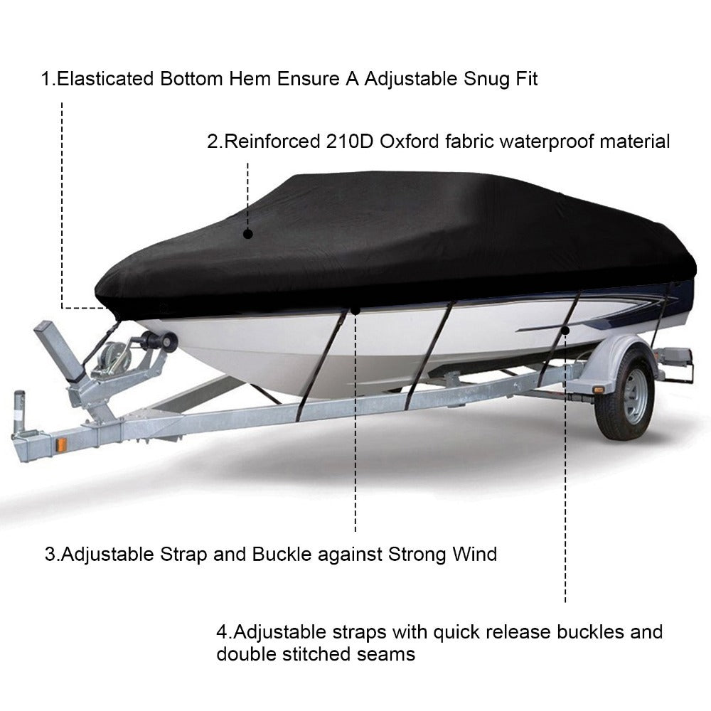 Speedboat Towed Fishing V-Shaped Boat Cover